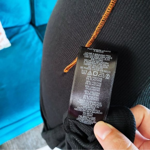 Urban Outfitters | UO Deja Seamed Mini Dress Sleeveless Ribbed Black New Small - Picture 10 of 13